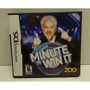 Minute to Win‎ It (Nintendo DS, 2010) Complete & Tested Complete In Box Manual